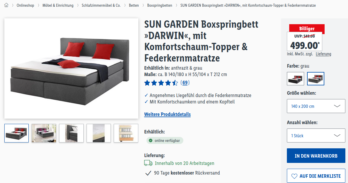 SUN GARDEN Produkte zeichnen sich durch ihr gutes Preis-Leistungsverhältnis aus