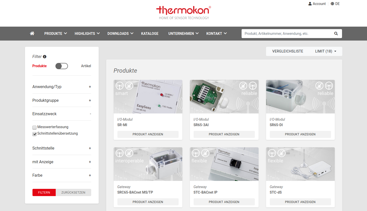 Thermokon Direct: der B2B-Shop für Geräte von Thermokon